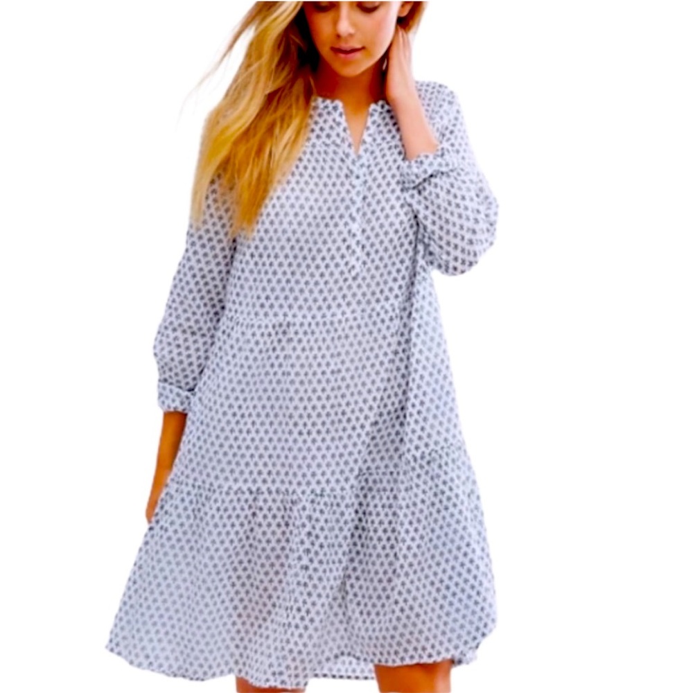Scotch & Soda Long Sleeve Cotton Dress